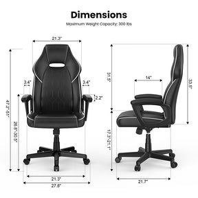 ACGAM CG-5354 Gaming Office Chair with Higher Backrest & Wider Cushion