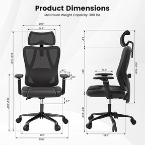 ACGAM CG-5455M Ergonomic Gaming Office Chair with PVC Seat