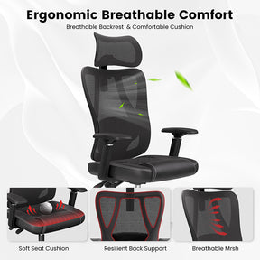 ACGAM CG-5455M Ergonomic Gaming Office Chair with PVC Seat