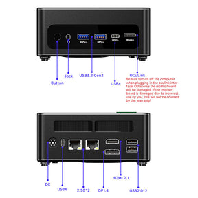 AOOSTAR GEM12+ Series Mini PC with AMD R7 PRO 8845HS & OCulink Port