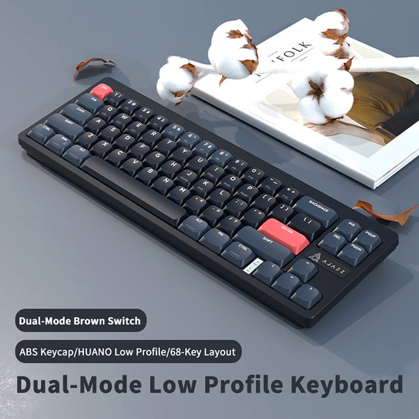 Ajazz AKL680 Wireless Low Profile Mechanical Keyboard - WhatGeek