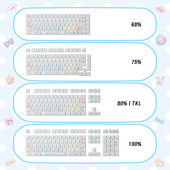 Akko Butterfly Fantasy MOA Profile Keycaps Set 140 Keys