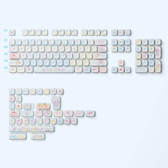 Akko Butterfly Fantasy MOA Profile Keycaps Set 140 Keys