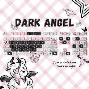 Akko Dark Angel MOA Profile Keycaps Set 140 Keys