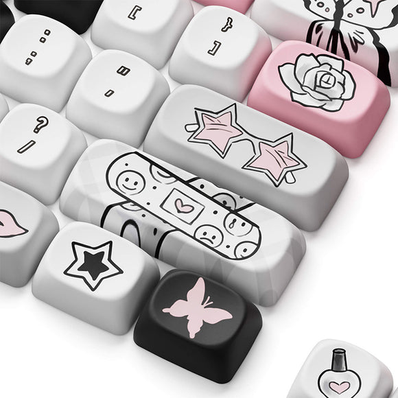 Akko Dark Angel MOA Profile Keycaps Set 140 Keys