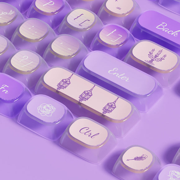 Akko Swan Sonata Pudding MOA Profile Keycaps Set 140 Keys