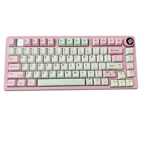 PIWIJOY Summer Dessert Cherry Proflie Keycap Set 146 Keys Support Alice ISO