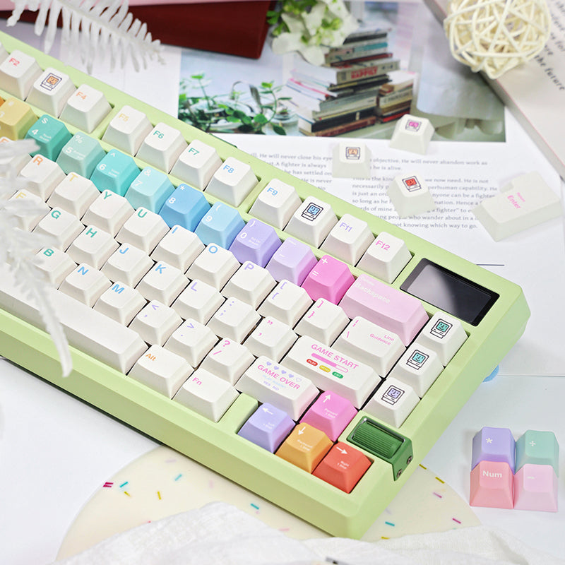 LOERENT_Macaron_Dancer_Keycap_Set_green_1