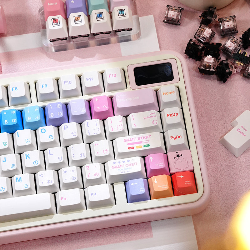 LOERENT_Macaron_Dancer_Keycap_Set_pink_3