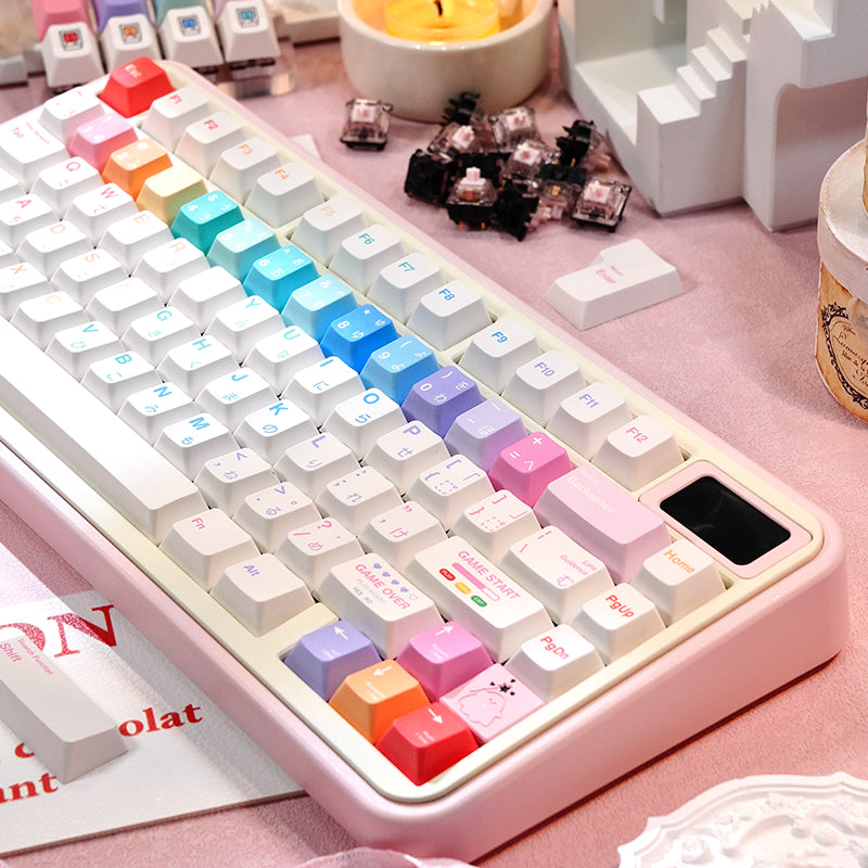 LOERENT_Macaron_Dancer_Keycap_Set_pink_4