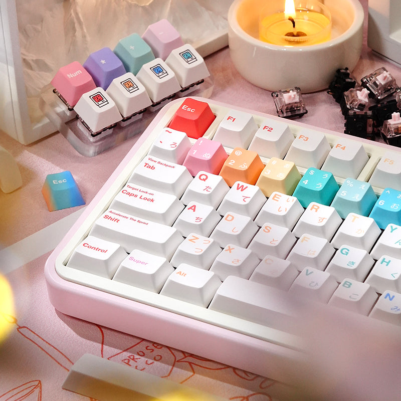 LOERENT_Macaron_Dancer_Keycap_Set_pink_6