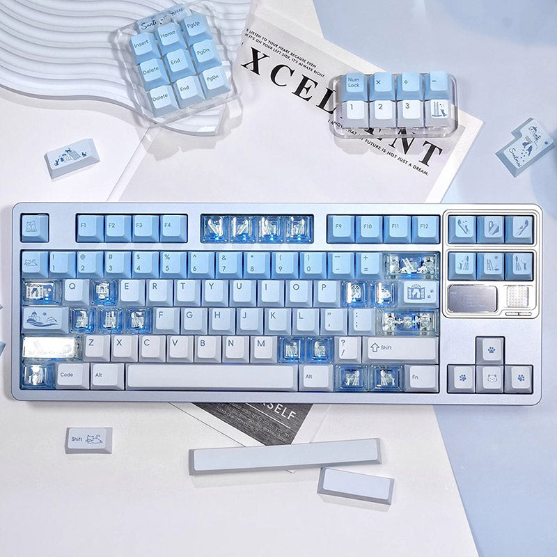 LOERENT_Santorini_s_Cat_Keycap_Set_9