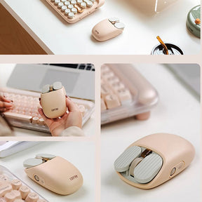 LOFREE Wavy Chips Milk Tea Dual-Mode Wireless Mouse