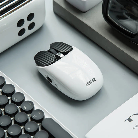 LOFREE Wavy Chips White Dual-Mode Wireless Mouse