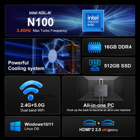 Ninkear N10 Mini PC Intel N100