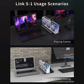 PELADN Link S-1/ Link S-2 eGPU Dock with Open Cooling Design