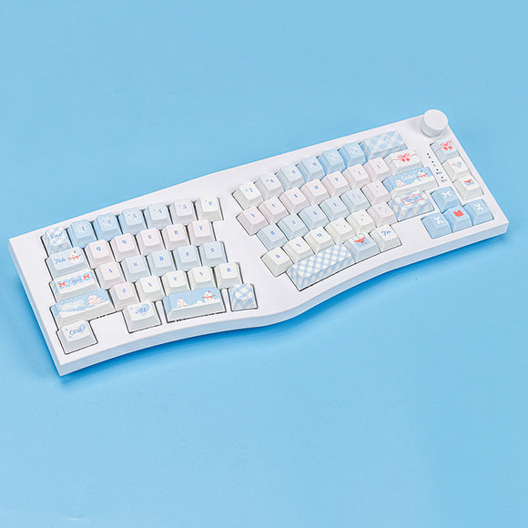 PIWIJOY In Winter Cherry Proflie Keycap Set 146 Keys Support Alice ISO