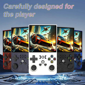 R36 Max Handheld Game Console with 4" Screen Linux System