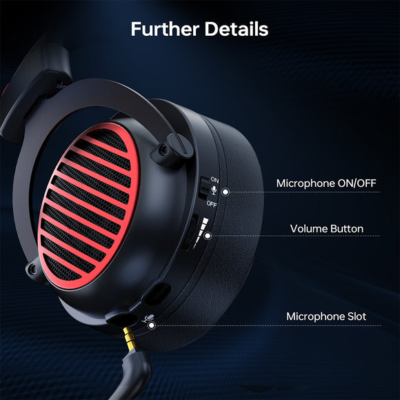 Redragon H540 7.1 Surround Sound Open-Back Wired Gaming Headset