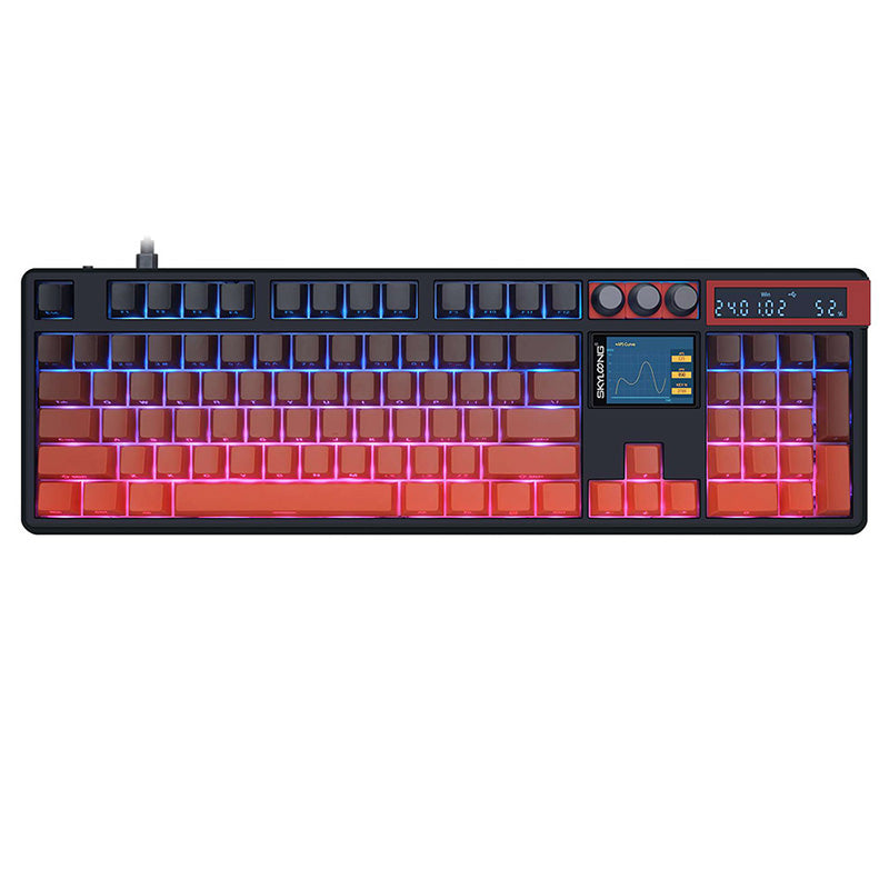 SKYLOONG_GK104Pro_Dual-Screen_Wireless_Mechanical_Keyboard_with_Calculate_Red_1