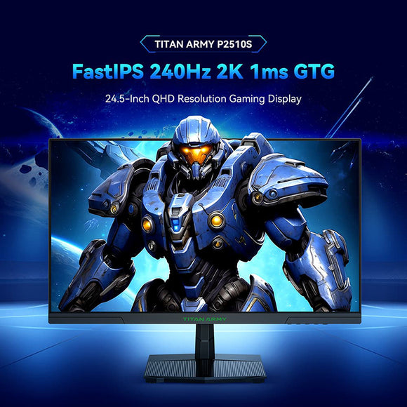 TITAN ARMY P2510S Fast IPS QHD 240Hz Gaming monitors