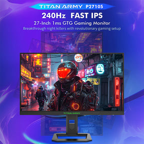 TITAN ARMY P2710S Gaming Monitors with Rotating Stand