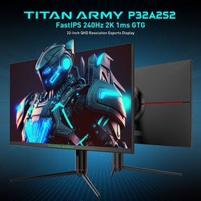 Recommended for playing Black Myth Wukong | TITAN ARMY P32A2S2 Gaming Monitor With IPS QHD 240Hz