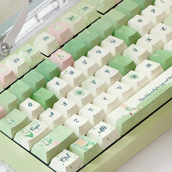 ACGAM Lily of the Valley Cherry Profile Keycap Set 131 Keys