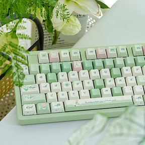 ACGAM Lily of the Valley Cherry Profile Keycap Set 131 Keys