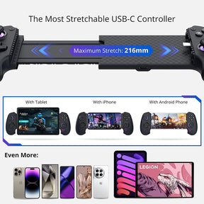 abxylute S9 Type-C Gaming Controller, Compatible with Android, iPhone 15/16 Series&Tablet