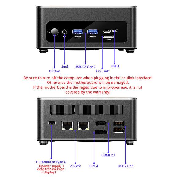 AOOSTAR GEM12 Gaming Mini PC AMD R9