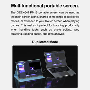 GEEKOM PM16 Portable 16 Inch Monitor