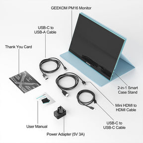 GEEKOM PM16 Portable 16 Inch Monitor