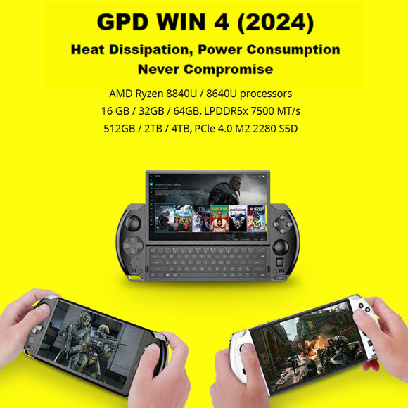 GPD Win 4 2024 Handheld Gaming PC 8840U