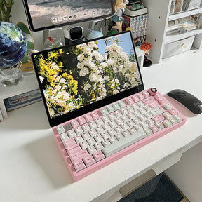 PIWIJOY Summer Dessert Cherry Proflie Keycap Set 146 Keys Support Alice ISO