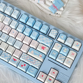 PIWIJOY In Winter Cherry Proflie Keycap Set 146 Keys Support Alice ISO