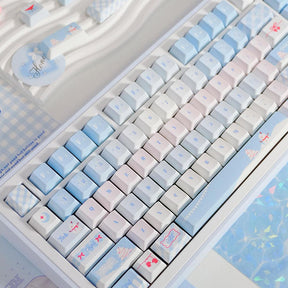 PIWIJOY In Winter Cherry Proflie Keycap Set 146 Keys Support Alice ISO