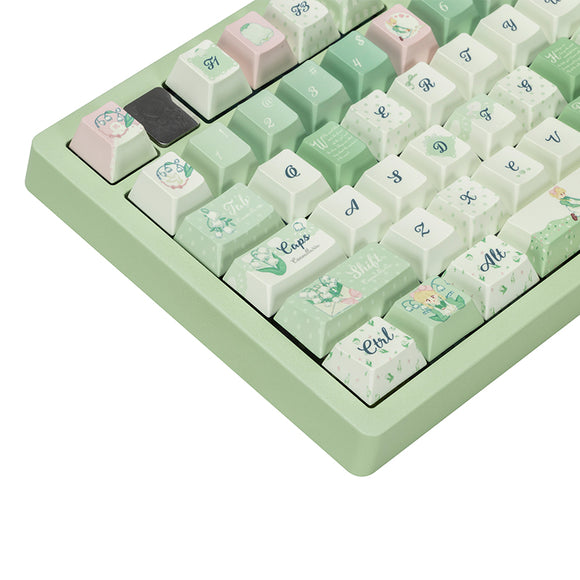 ACGAM Lily of the Valley Cherry Profile Keycap Set 131 Keys