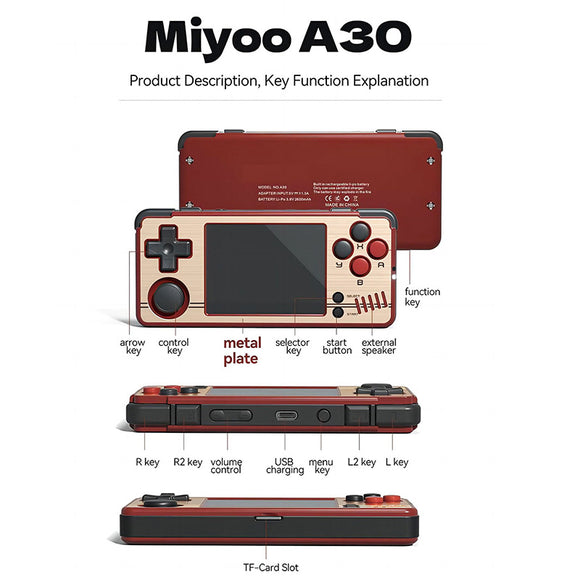 MIYOO A30 Retro Handheld Game Console