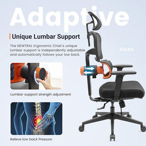 Newtral NT001 Ergonomic Chair Adaptive Lower Back Support