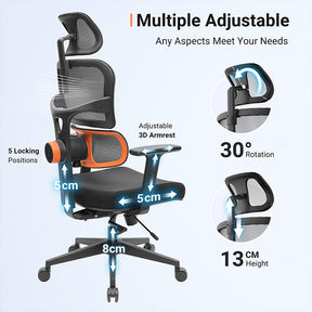 Newtral NT001 Ergonomic Chair Adaptive Lower Back Support