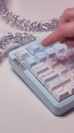 PIWIJOY In Winter Cherry Proflie Keycap Set 146 Keys Support Alice ISO