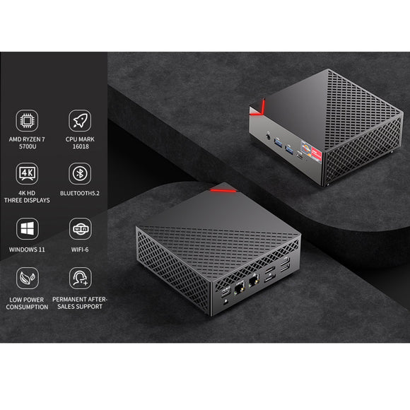 AOOSTAR MN57 Gaming Mini PC AMD R7