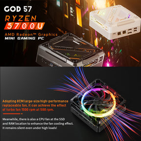 AOOSTAR GOD57 Mini PC AMD Ryzen 7