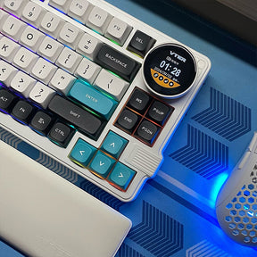 VTER K75 Mechanical Keyboard with Multifunctional Knob Display