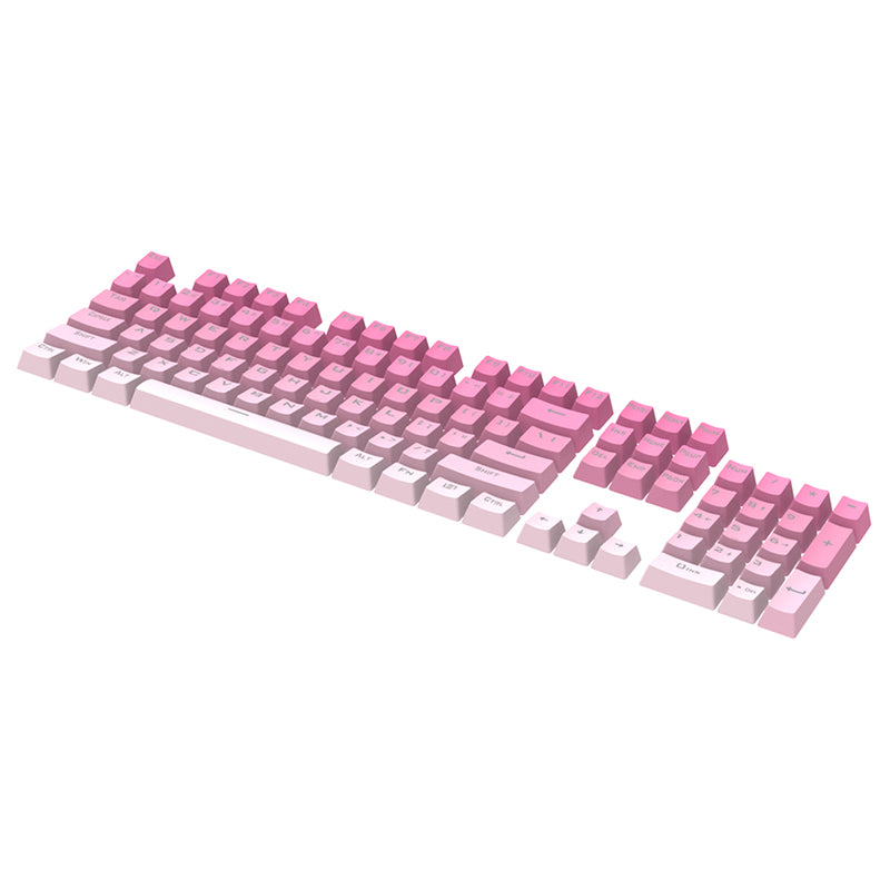 Pink Gradient Keycaps, PBT, Backlit, 104 Key, US Layout